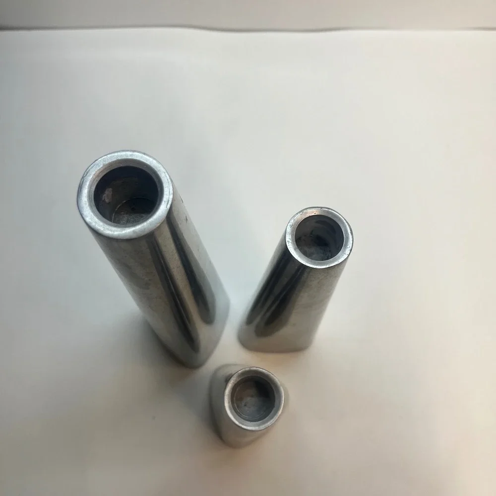 IKEA VTG Metal Taper Candle Holders Set of 3 Silver Triangular Cone MCM Style